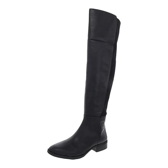SAM EDELMAN Pam Leather Over the Knee Boots Black - Picture 1 of 10